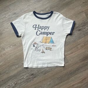 Peanuts Happy Camper Baby Tee
